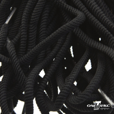 Шнурки #106-09, круглые 130 см, цв.чёрный - купить в Ульяновске. Цена: 21.92 руб.