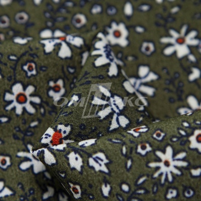 Плательная ткань "Фламенко" 11.2, 80 гр/м2, шир.150 см, принт растительный - купить в Ульяновске. Цена 259.21 руб.