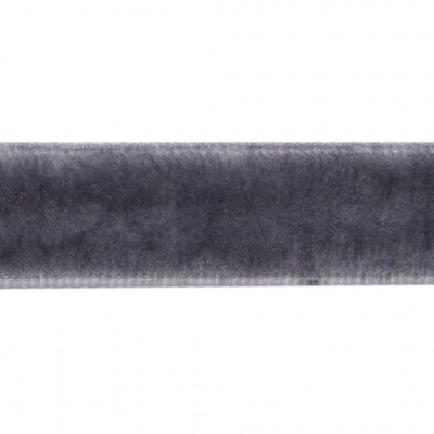 Лента бархатная нейлон, шир.12 мм, (упак. 45,7м), цв.189-т.серый - купить в Ульяновске. Цена: 457.61 руб.