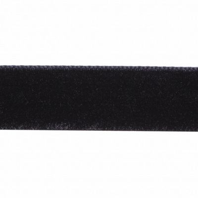 Лента бархатная нейлон, шир.12 мм, (упак. 45,7м), цв.03-черный - купить в Ульяновске. Цена: 448.27 руб.