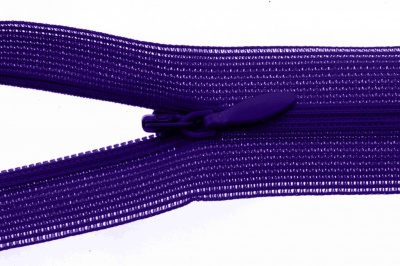 Молния потайная Т3 866, 20 см, капрон, цвет фиолетовый - купить в Ульяновске. Цена: 5.27 руб.