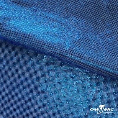 Трикотажное полотно голограмма, шир.140 см, #602 -голубой/голубой - купить в Ульяновске. Цена 385.88 руб.