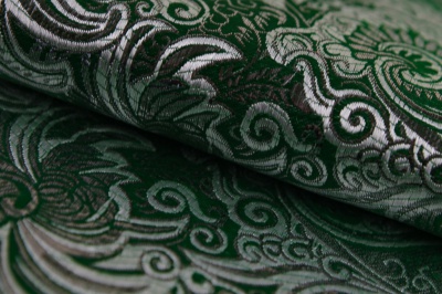 Ткань костюмная жаккард, 135 гр/м2, шир.150см, цвет зелёный№4 - купить в Ульяновске. Цена 441.94 руб.