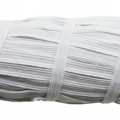 Резинка продежка С-67, шир. 7 мм (20 шт/10 м), цвет белый - купить в Ульяновске. Цена: 1 296.24 руб.