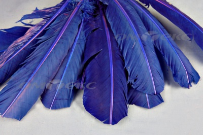 Декоративный Пучок из перьев, перо 23см/синий - купить в Ульяновске. Цена: 12.34 руб.