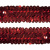 Тесьма с пайетками 3, шир. 30 мм/уп. 25+/-1 м, цвет красный - купить в Ульяновске. Цена: 1 087.39 руб.
