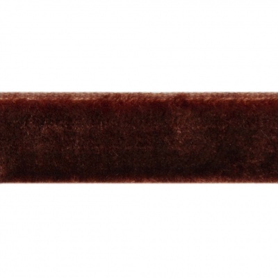 Лента бархатная нейлон, шир.12 мм, (упак. 45,7м), цв.120-шоколад - купить в Ульяновске. Цена: 392 руб.