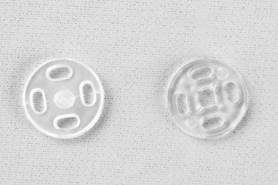 Кнопки пришивные пластиковые 11,5 мм, блистер 24шт, цв.-прозрачные - купить в Ульяновске. Цена: 59.44 руб.