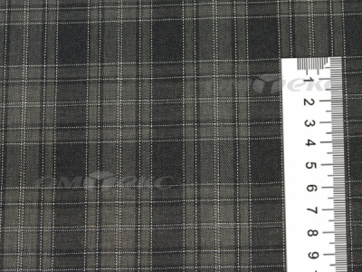 Ткань костюмная клетка 25235 2004, 185 гр/м2, шир.150см, цвет серый/бел - купить в Ульяновске. Цена 
