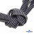 Шнурки #107-07, плоские 130 см, двухцветные цв.серый/чёрный - купить в Ульяновске. Цена: 23.03 руб.