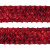 Тесьма с пайетками 3, шир. 35 мм/уп. 25+/-1 м, цвет красный - купить в Ульяновске. Цена: 1 308.30 руб.